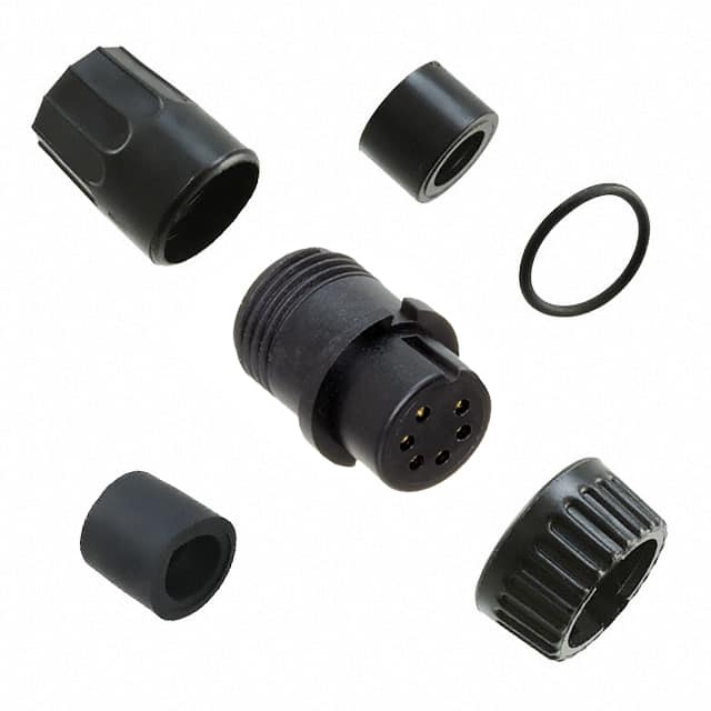 3282-6SG-321 CONN PLUG FMALE 6P GOLD SLDR CUP