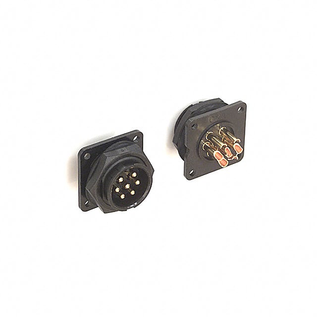 14182-7PG-300 CONN RCPT MALE 7P GOLD SLDR CUP