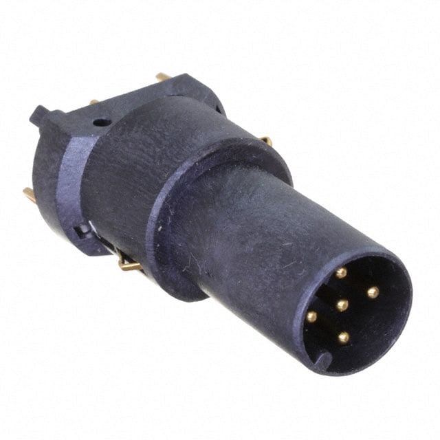 21033211518 CONN MALE INSERT 5POS GOLD SLDR