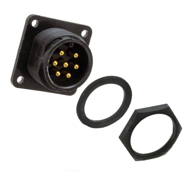 14182-7PG-3ES CONN RCPT MALE 7P GOLD SLDR CUP