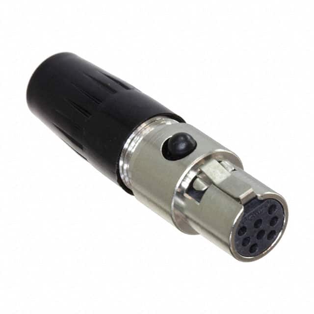 TA8FLX CONN PLUG FMALE MINI XLR 8P SLDR