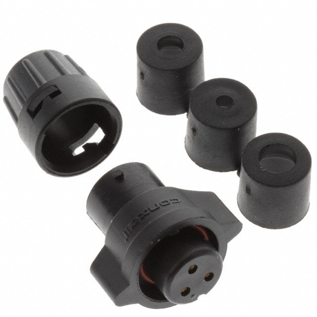 W6282-3SG-P-3DC CONN PLUG FMALE 3POS SOLDER CUP