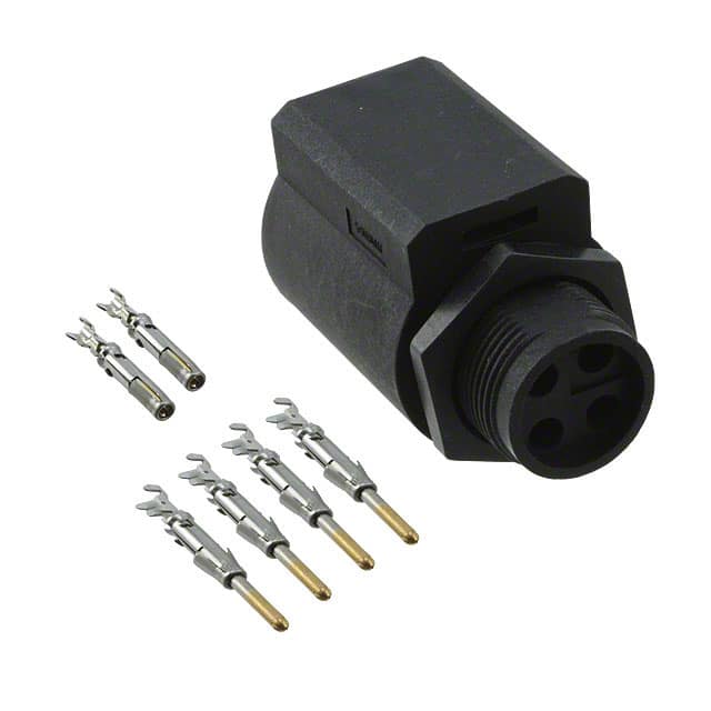 UTL7103G1P20AWG CONN CIRC RCPT 4POS GOLD CRIMP