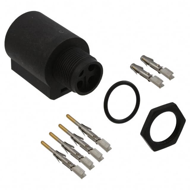 UTL7103G1P14AWG CONN CIRC RCPT 4POS GOLD CRIMP