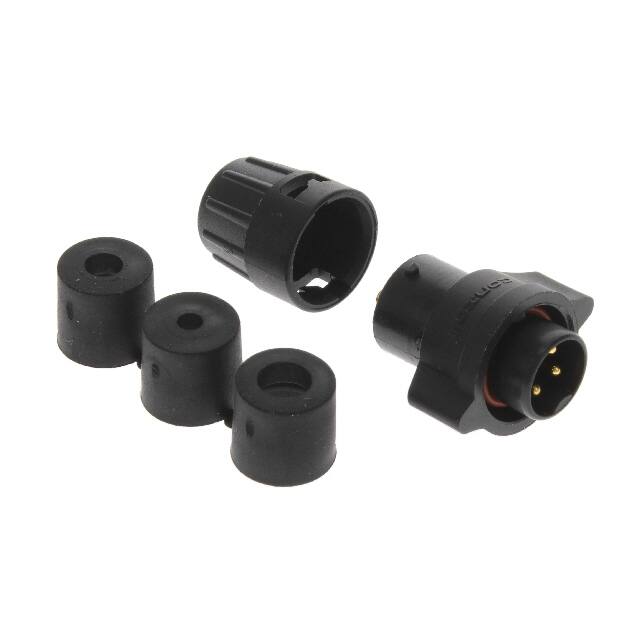 W6382-4PG-P-3DC CONN PLUG MALE 4POS SOLDER CUP