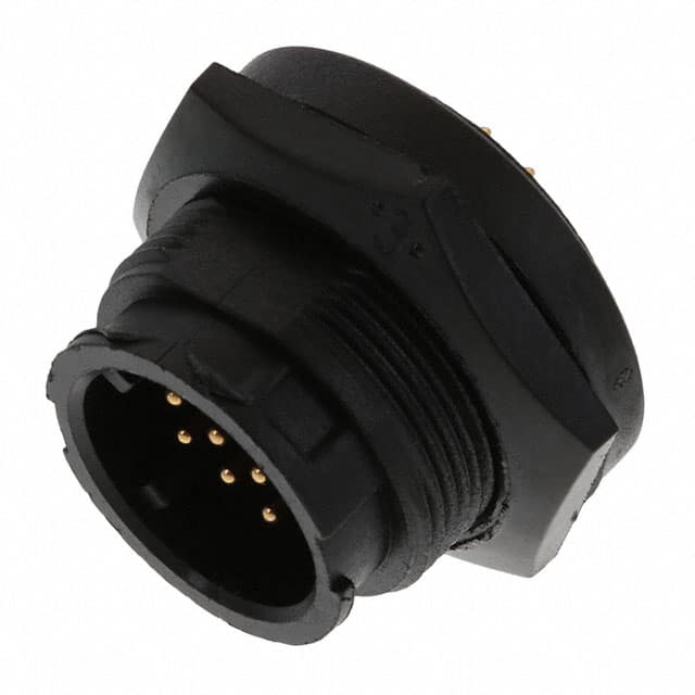 W4282-12PG-300 CONN RCPT MALE 12P GOLD SLDR CUP