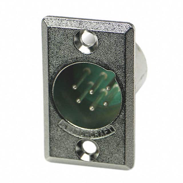 D6M CONN RCPT MALE XLR 6P SOLDER CUP