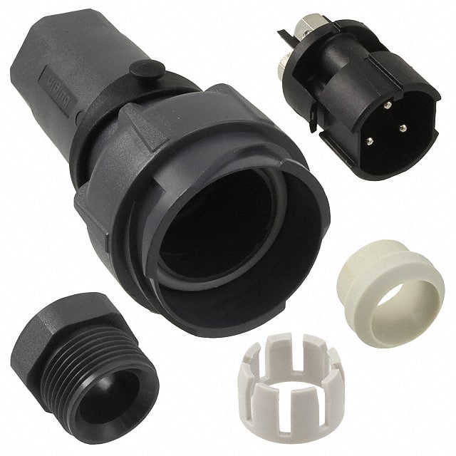PXP7011/03P/ST/1315 CONN RCPT MALE 3POS NICKEL SCREW