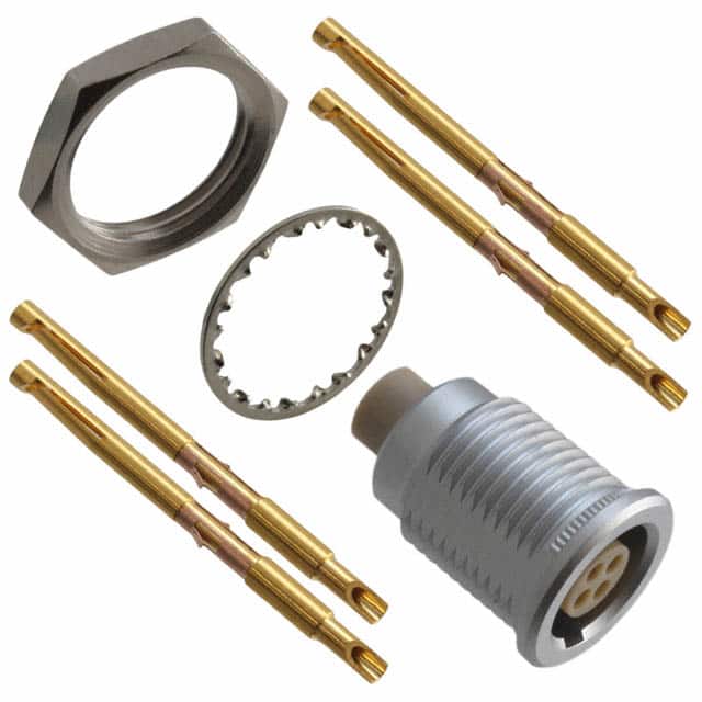 JBXER1G04FSSDSR CONN RCPT FMALE 4P GOLD SLDR CUP