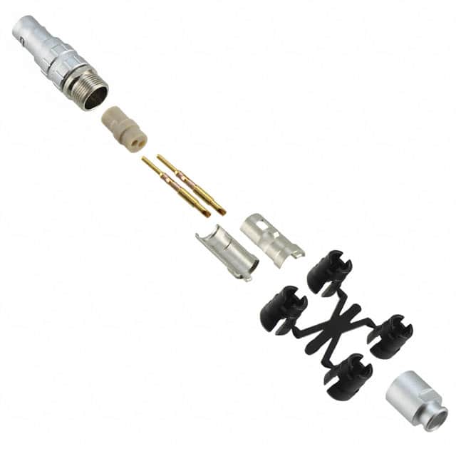 JBXFD0G02MSSDSMR CONN PLUG MALE 2P GOLD SLDR CUP