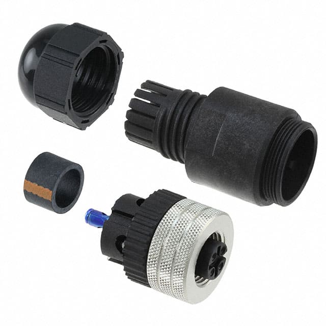 1300340007 CONN PLUG FMALE 5P SILVER SCREW