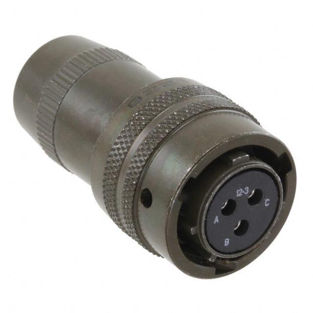 PT06W-12-3S CONN PLUG FMALE 3P GOLD SLDR CUP