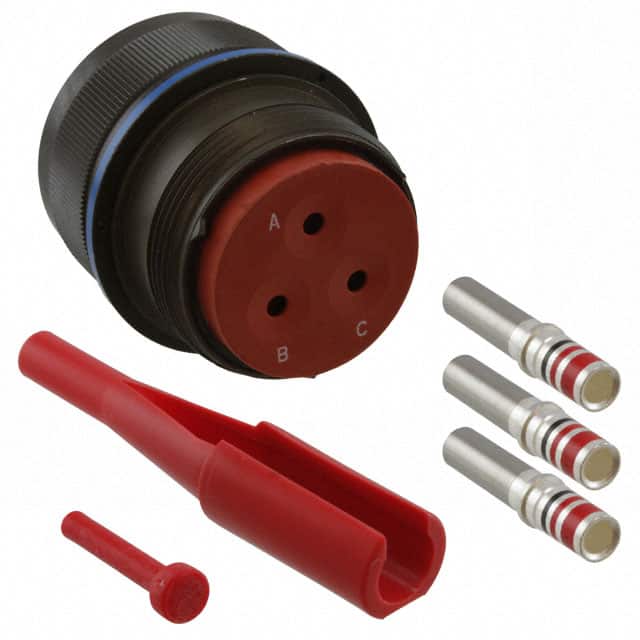 MS3456W22-2P CONN PLUG MALE 3POS GOLD CRIMP