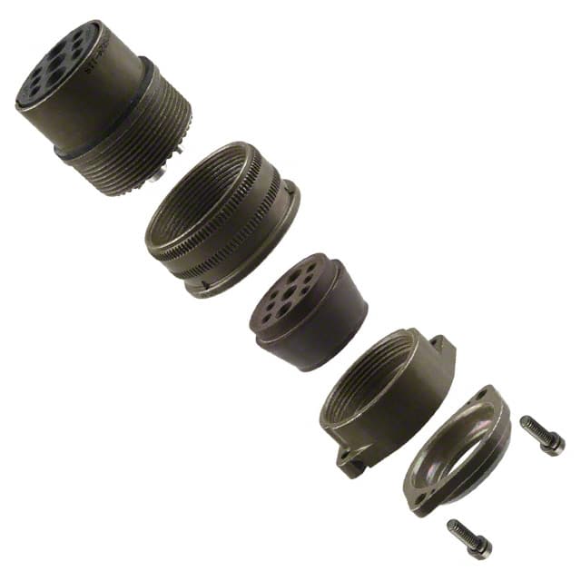 MS3106R-24-11S CONN PLUG FMALE 9P SILV SLDR CUP
