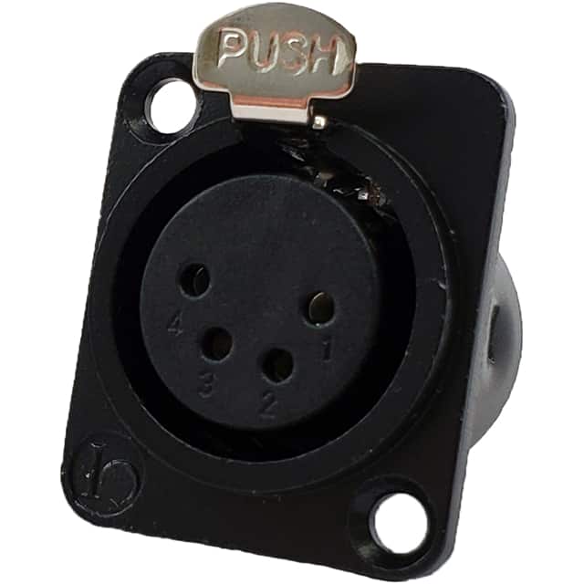 IO-XLR4-F-BK-JL JL SERIES,4 PIN XLR FEMALE RECEP
