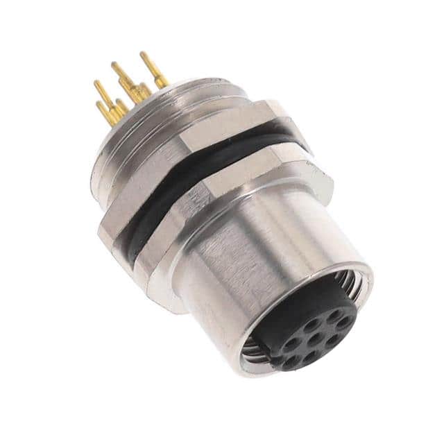 ALBKF12-FMBR8-S0 BULKHEAD CONN. M12 FRONT MT. 8-P