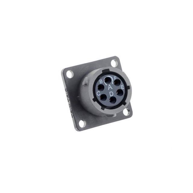 UTSX010D6S SQUARE FLANGE RECEPTACLE, WITHOU
