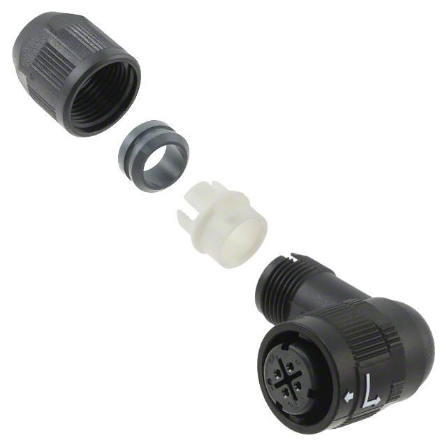 HR34B-12WLPE-4S CONN PLUG FMALE 4P SOLDER CUP