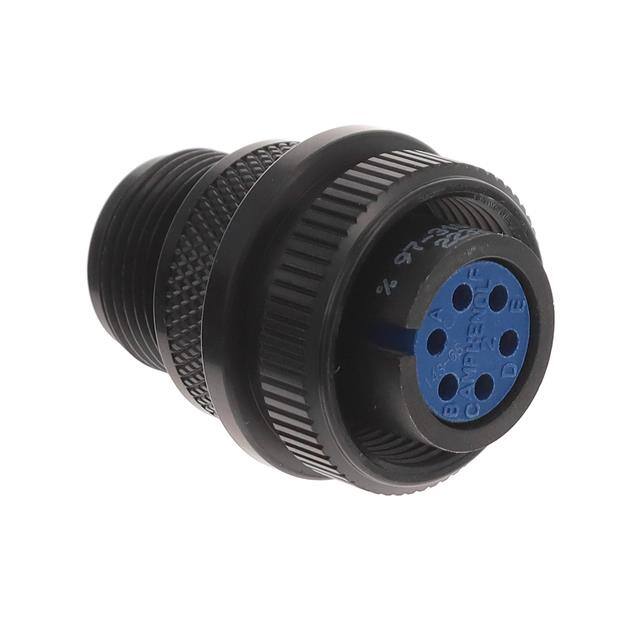 97-3106A14S-6S-621 CONN PLUG FMALE 6P SILV SLDR CUP