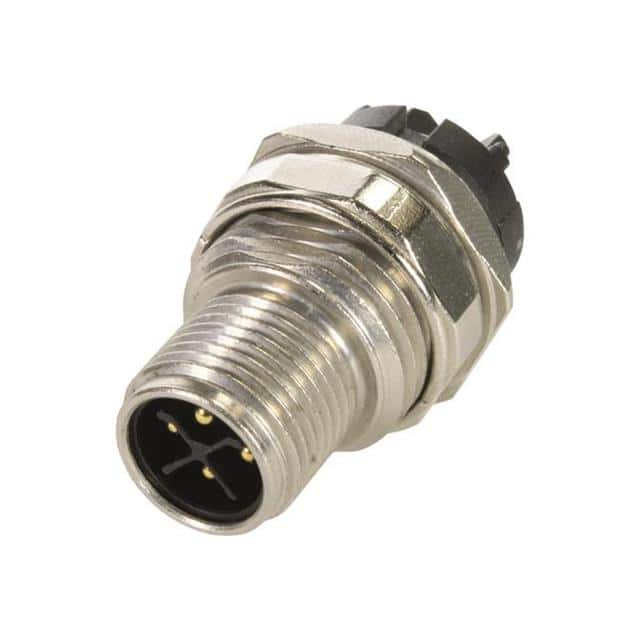 21033091430 M12 S-CODE 3+PE PIN, MALE, SHIEL