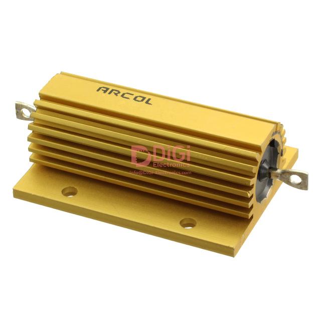 F40J1R0 The Ohmite F40J1R0 is a wirewound chassis mount resistor with a 1 Ohm resistance and 5% tolerance. It is rated for 40W power dissipation.