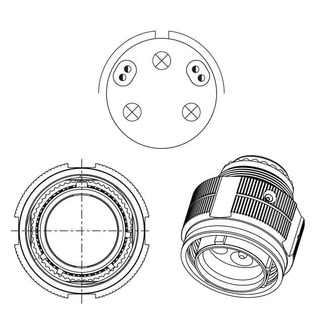 HV06RF37-57R ALUMINUM PLUG, RADSOK CONTACTS