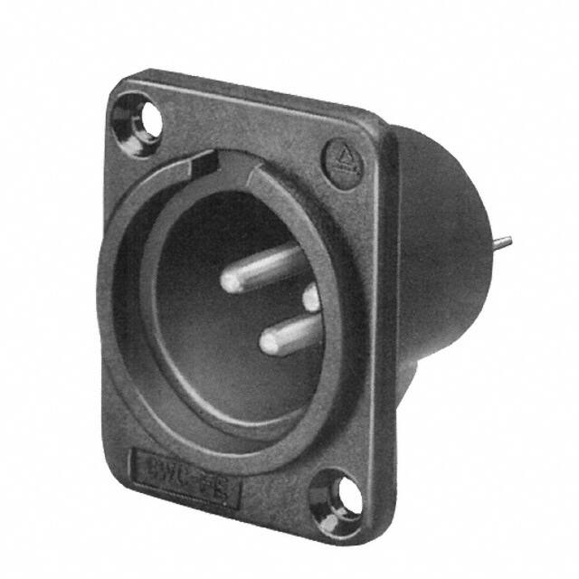 PD3MS1 CONN RCPT MALE XLR 3P SILV SLDR