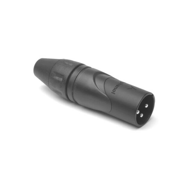 AX3MB BULK METAL XLR PLUG STR CORD 3 PIN BL