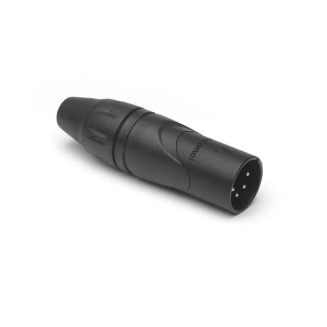 AX4MB BULK METAL XLR PLUG STR CORD 4 PIN BL