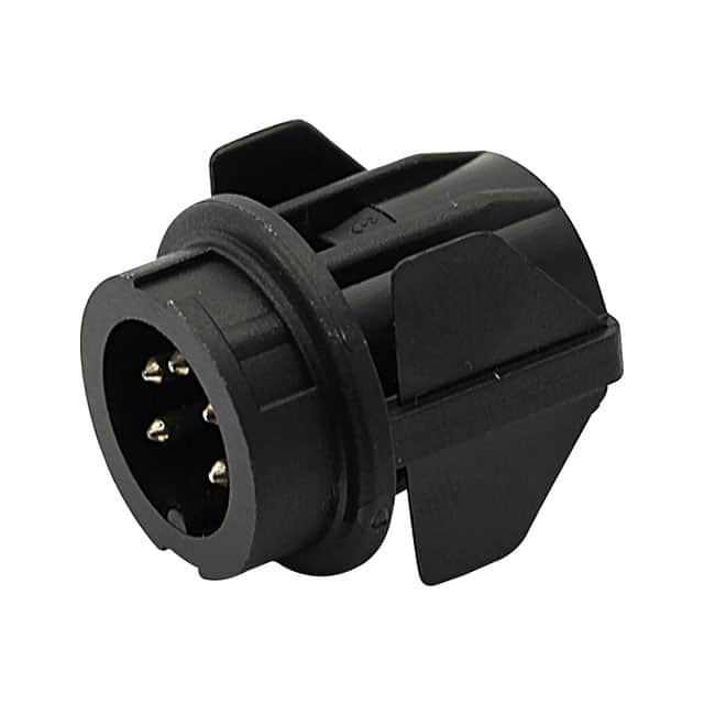 T 3376 500 CONN RCPT MALE 5POS SILVER SLDR