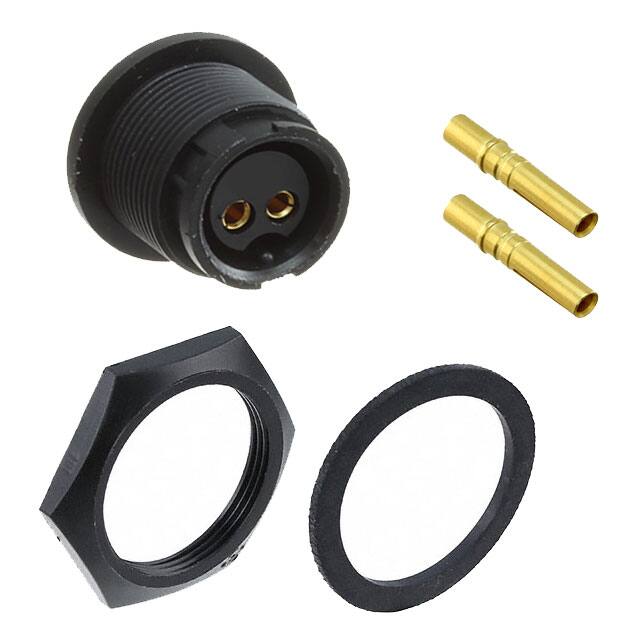 4180-2PG-300 CONN RCPT MALE 2POS GOLD CRIMP