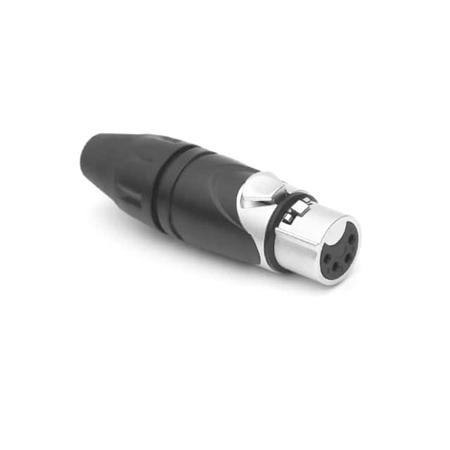 AX4F BULK METAL XLR PLUG STR CORD 4 SKT BU