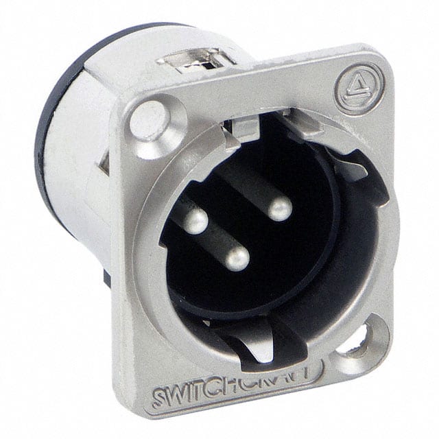 E3MST CONN RCPT MALE XLR 3P SILV SLDR