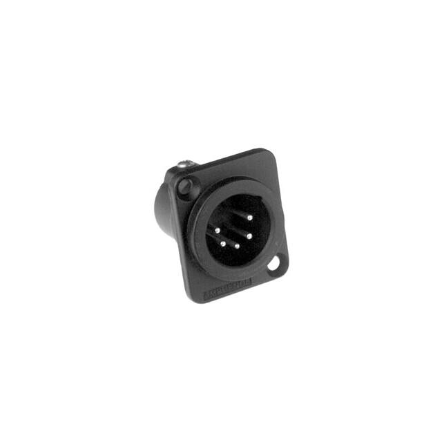 AC5MDZB BULK METAL PANEL MOUNT 5 PIN BLACK BU