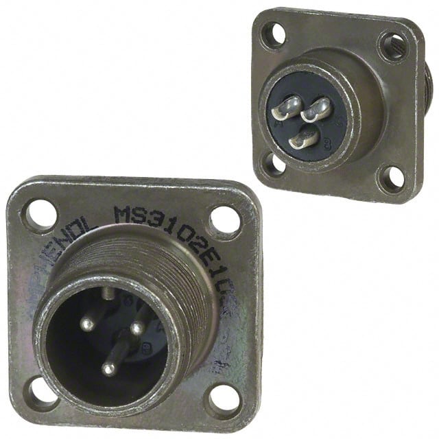 MS3102E10SL-3P CONN RCPT MALE 3POS SOLDER CUP