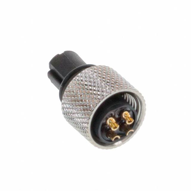 858-D04-203RSU4 CONN PLUG FMALE 4P GOLD SLDR CUP