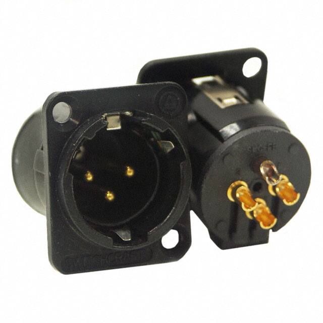 E3MSCBAU CONN RCPT MALE XLR 3P SOLDER CUP