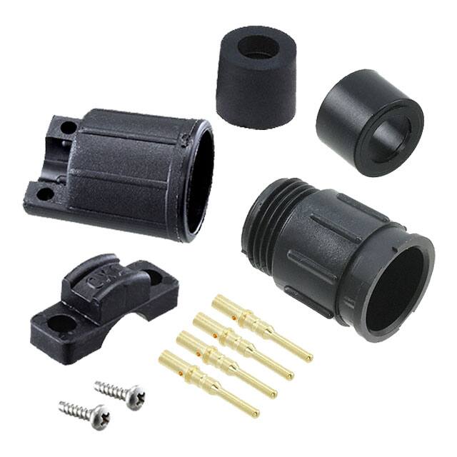 5380-4PG-521 CONN RCPT MALE 4POS GOLD CRIMP