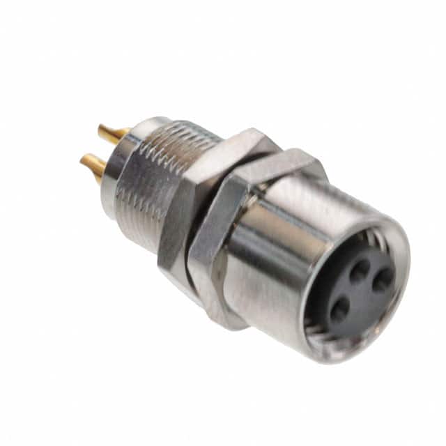 855-A03-203R004 CONN PLUG FMALE 3P GOLD SLDR CUP