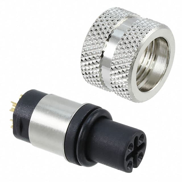 858-D04-203RSS4 CONN PLUG FMALE 4P GOLD SLDR CUP