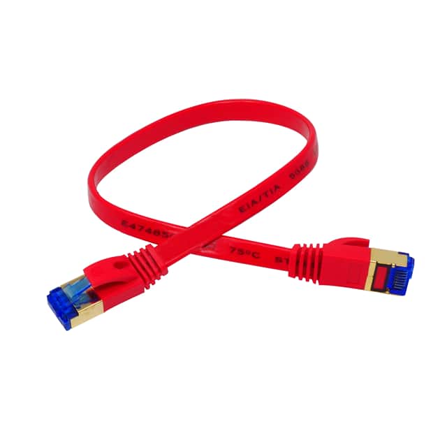 QG-CAT7F-1FT-RED CAT7F ETHERNET CABLE 1FT - RED