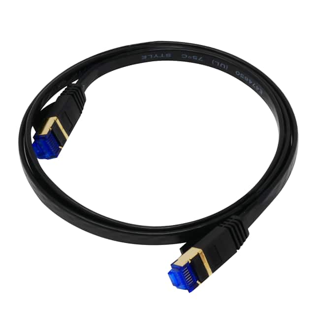 QG-CAT7F-3FT-BLK CAT7F ETHERNET CABLE 3FT - BLACK