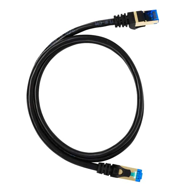 QG-CAT7R-3FT-BLK CAT7R ETHERNET CABLE 3FT -BLACK