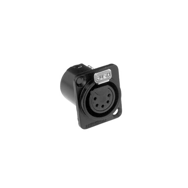 AC5FDZB BULK METAL PANEL MOUNT 5 SKT BLACK BU