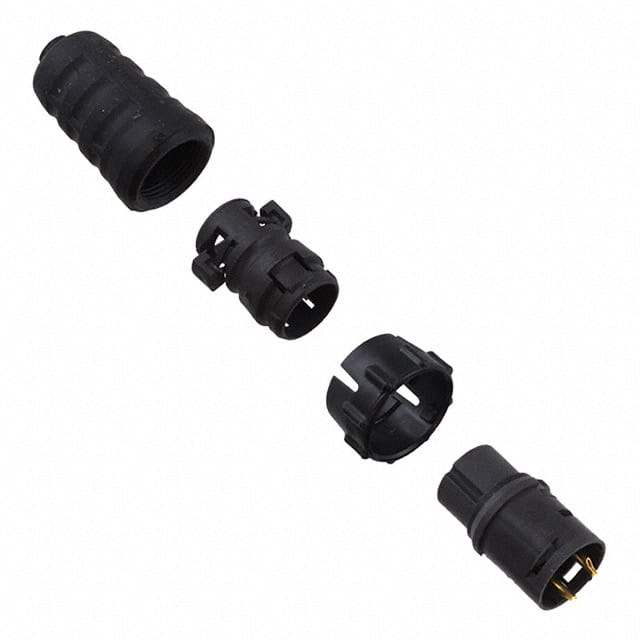 EN3C2MKX CONN PLUG MALE 2P GOLD SLDR CUP