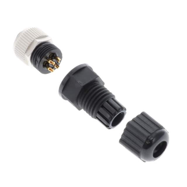 M12A-05BFFA-SL8001 CONN PLUG FMALE 5POS SOLDER CUP