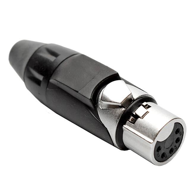 AX5F7M CONN PLUG FMALE XLR 5P SLDR CUP
