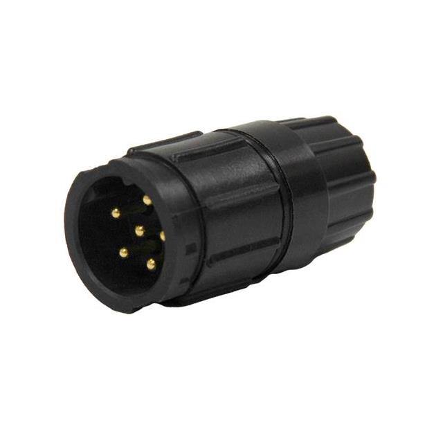 5380-6PG-321 CONN RCPT MALE 6POS GOLD CRIMP