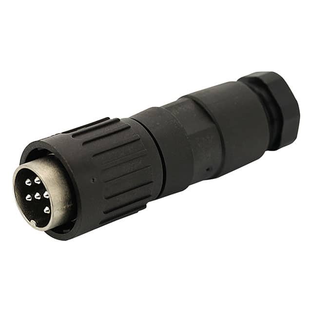 T 3424 502 CONN PLUG MALE 6P SILV SLDR CUP