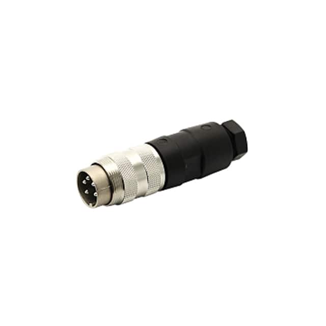T 3356 004 CONN PLUG MALE 5P SILV SLDR CUP